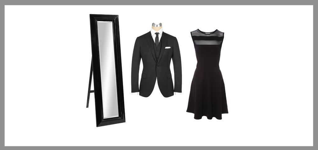 black formal dress for funeral